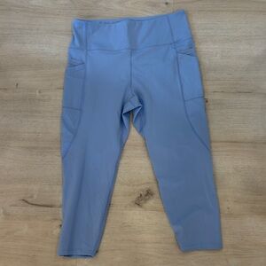 Light Blue Nicole Miller High-Waisted Leggings